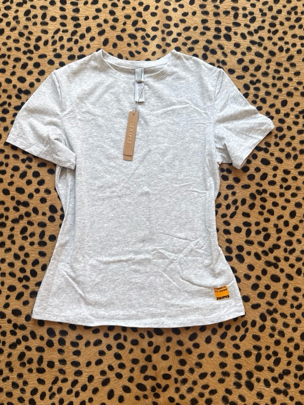 Skims x Community Goods Cotton Short Sleeve- size medium